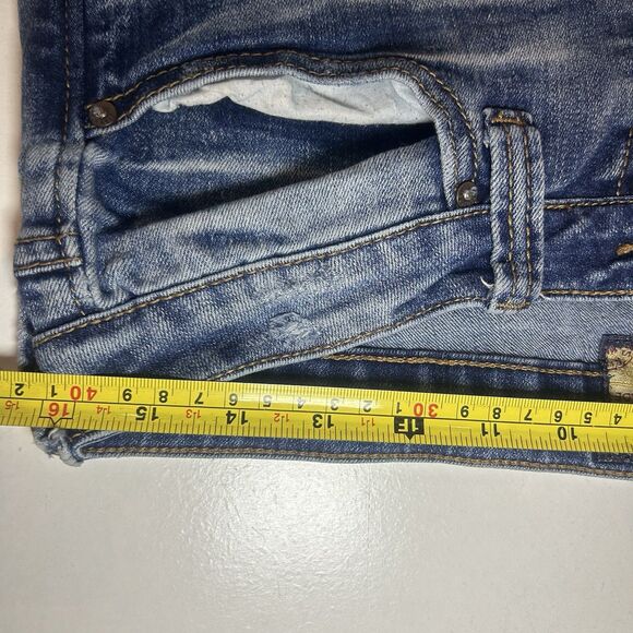 Dear John Woman’s Comfort Straight Leg Jeans Size 31/28 Distressed - Picture 8 of 9